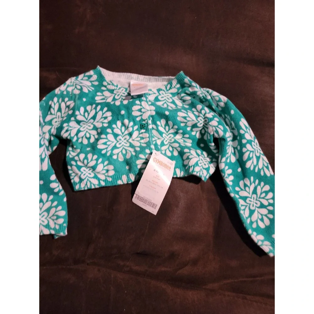Gymboree the green scene 6 12 months cropped sweater nwt